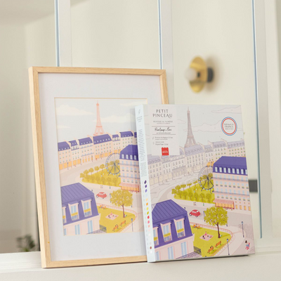 LA PETITE ÉPICERIE Peinture par numéros Printemps à paris Multicolore