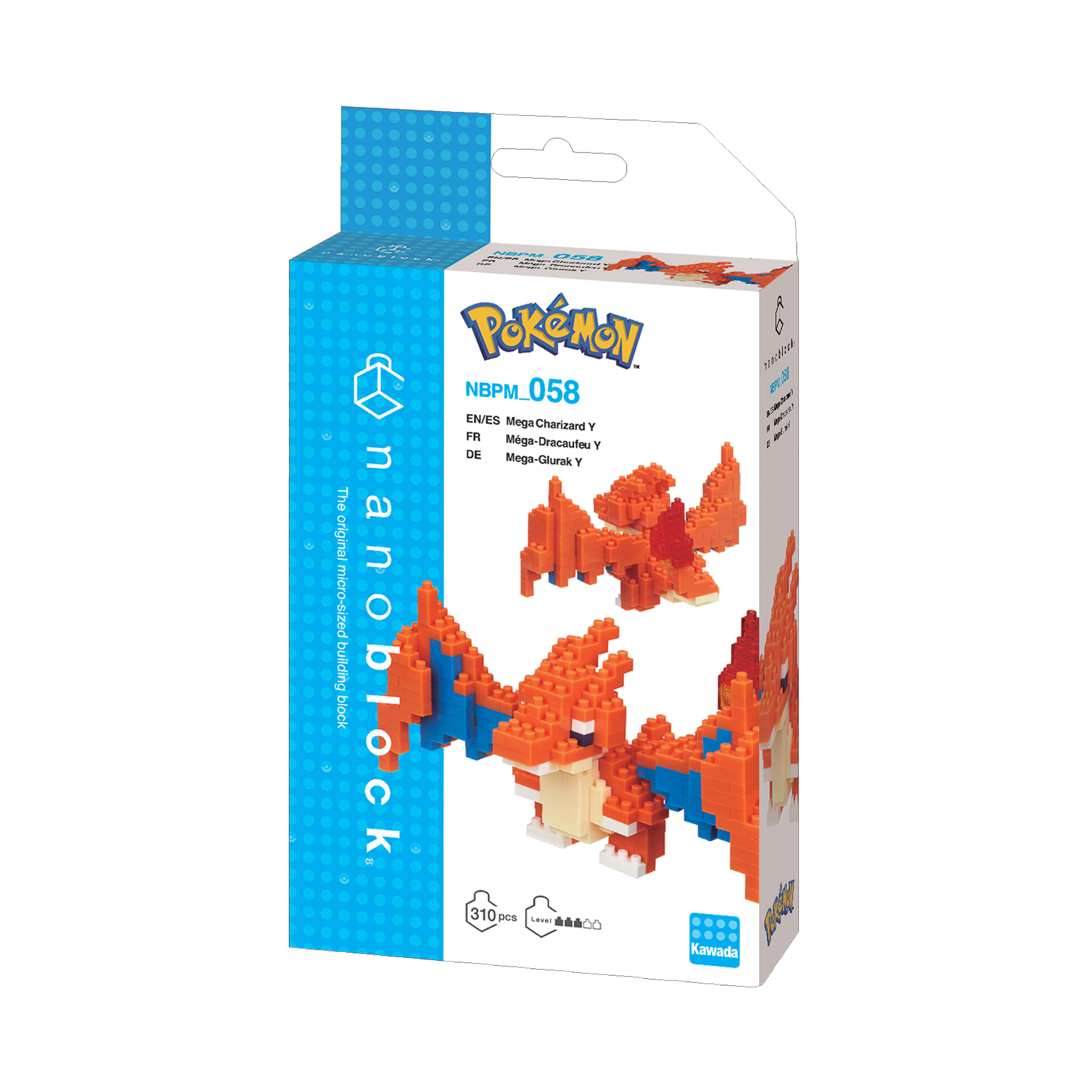 NANOBLOCK Jeu de construction Mega dracaufeu y Orange