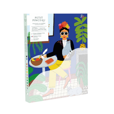 LA PETITE ÉPICERIE Peinture par numéros La fille aux chats Multicolore