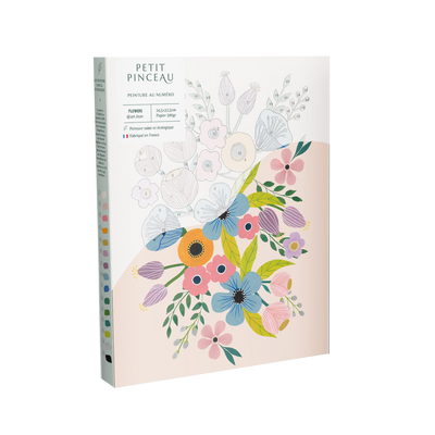 LA PETITE ÉPICERIE Peinture par numéros Flowers Multicolore