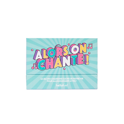 HELLOFUN Jeu de cartes Alors on chante Bleu