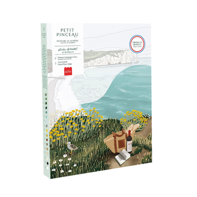 LA PETITE ÉPICERIE Peinture par numéros Pique-nique à etretat Multicolore