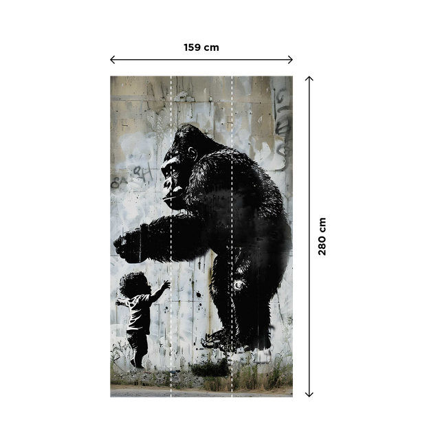 Papier peint panoramique L GORILLA 159 x 280 cm