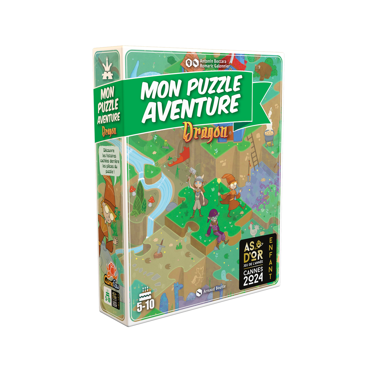 Puzzle Aventure dragon Vert