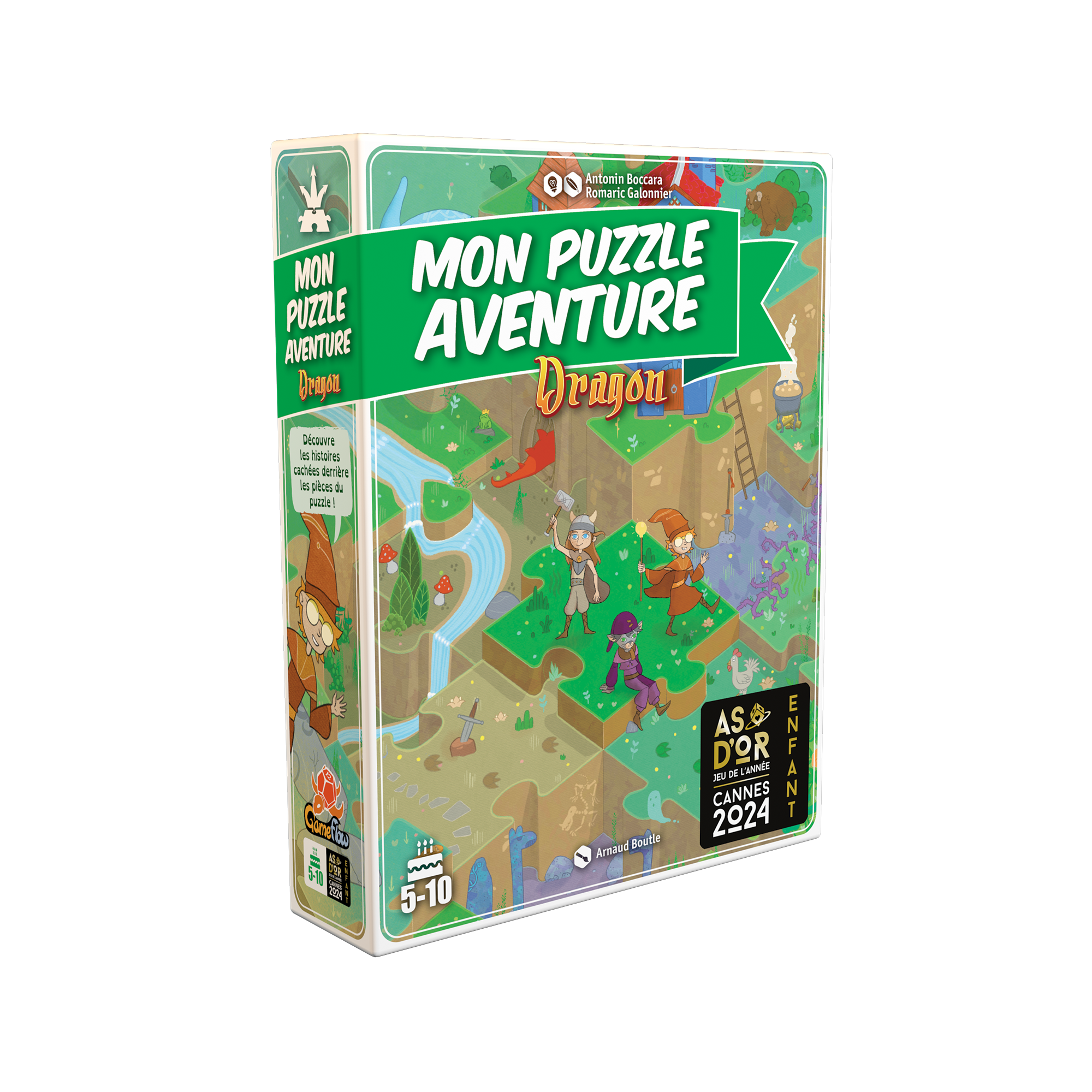Puzzle Aventure dragon Vert