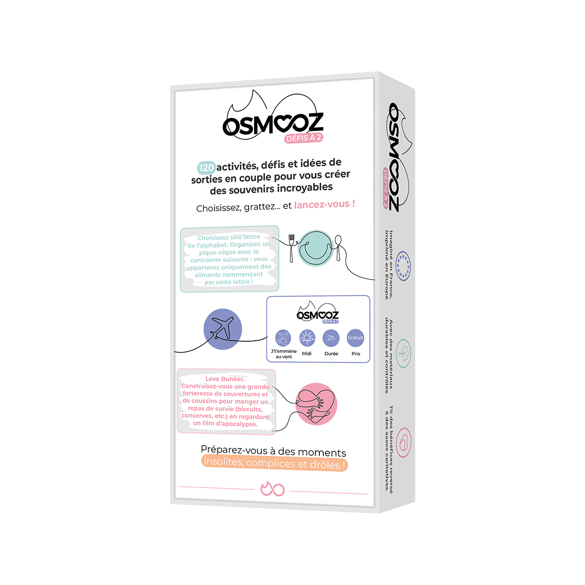 Jeu de discussion Osmooz défis à 2 Multicolore