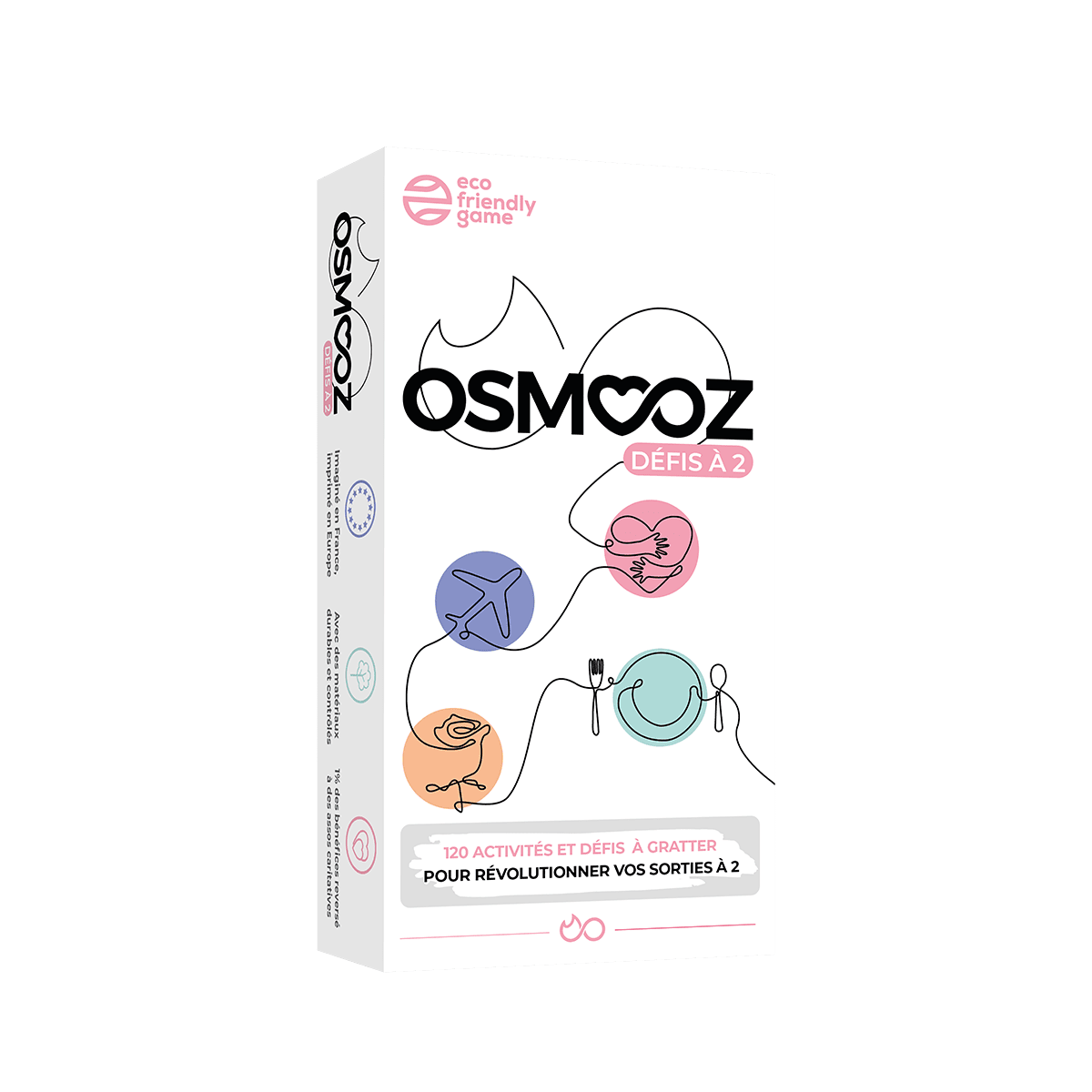 Jeu de discussion Osmooz défis à 2 Multicolore