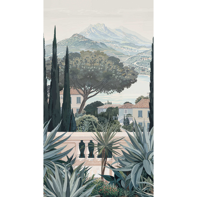 Papier peint panoramique L Castellina Vert Trame