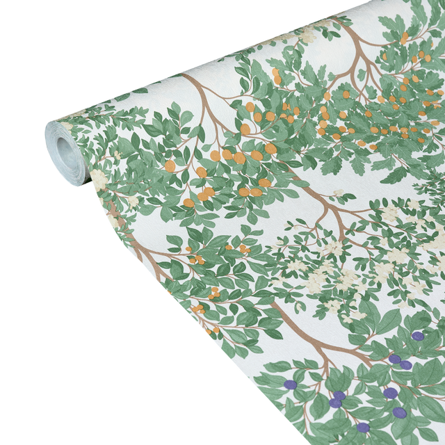 Papier peint intissé AMALFI coloris vert amande