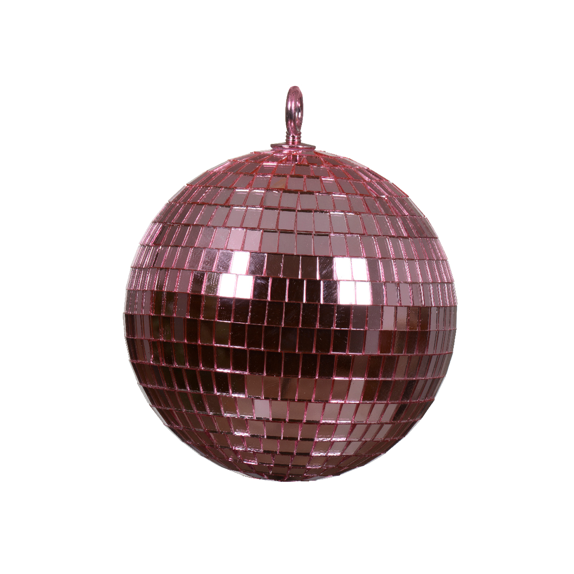 Décoration à suspendre Boule à facette Rose