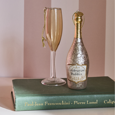 Décoration à suspendre Bouteille Or