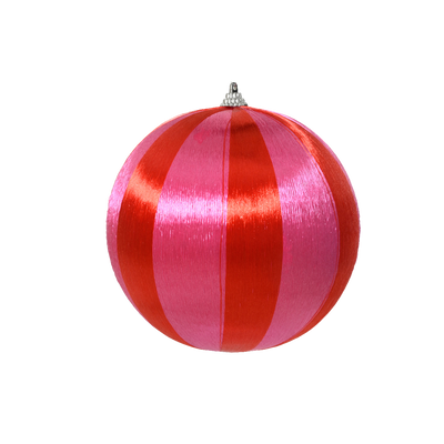Décoration à suspendre Boule mousse Rouge, rose