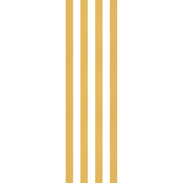 Papier peint intissé OPAL STRIPE jaune moutarde et blanc