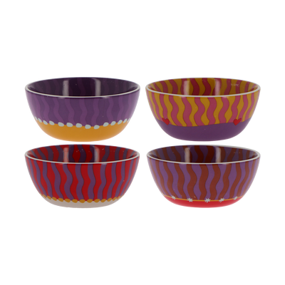 Bol Meg x4 Jaune rose violet rouge