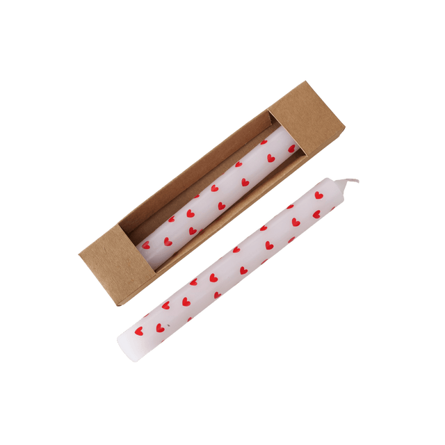 Bougie VALENTINE coloris blanc