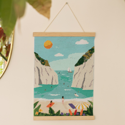 LA PETITE ÉPICERIE Diamond painting Stiniva beach Multicolore