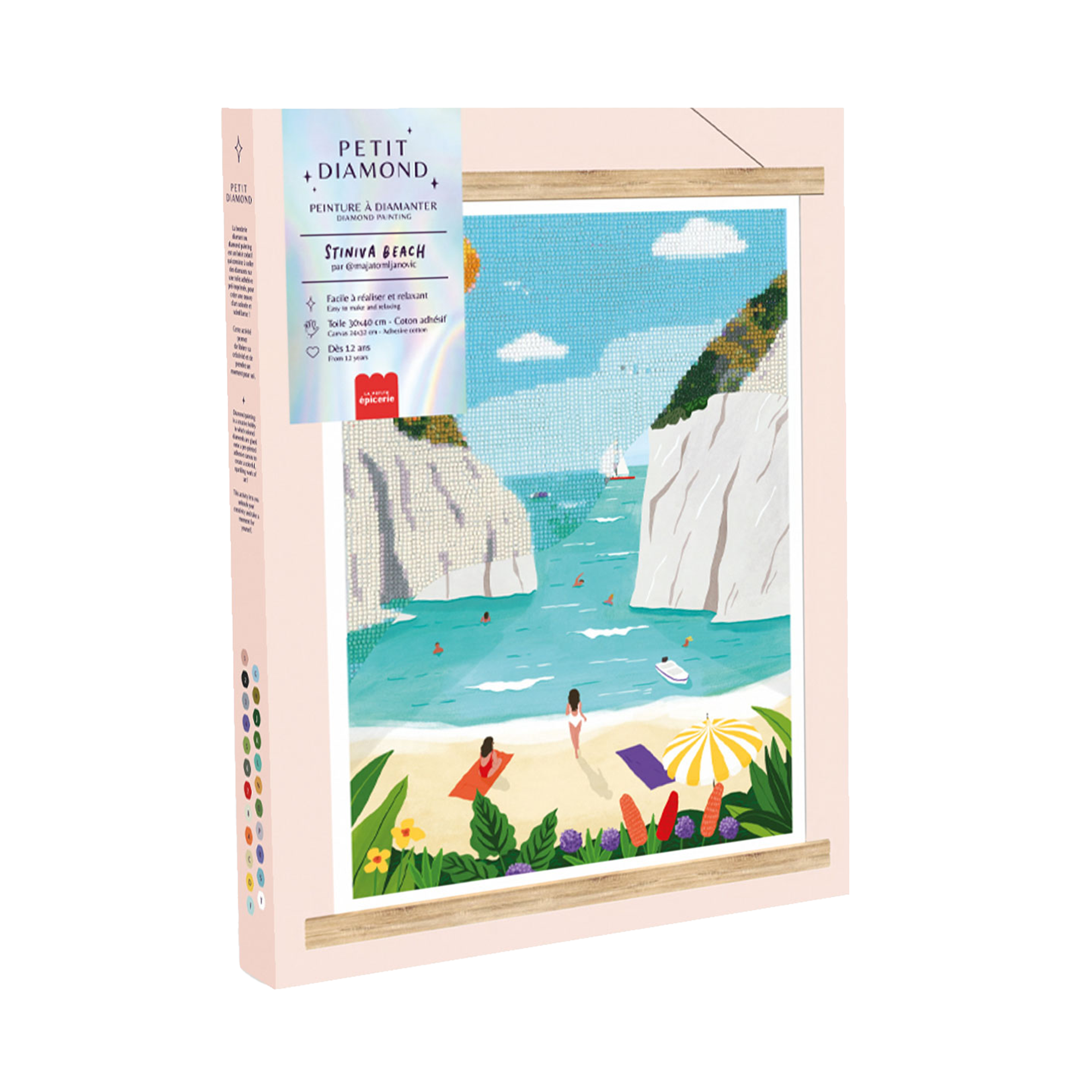 LA PETITE ÉPICERIE Diamond painting Stiniva beach Multicolore