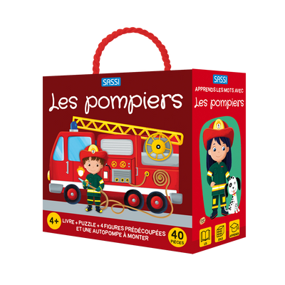 SASSI JUNIOR Jeu éducatif Les pompiers Rouge