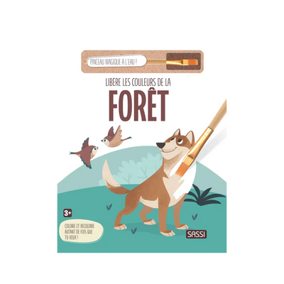 SASSI JUNIOR Coloriage Libère les couleurs de la forêt Vert