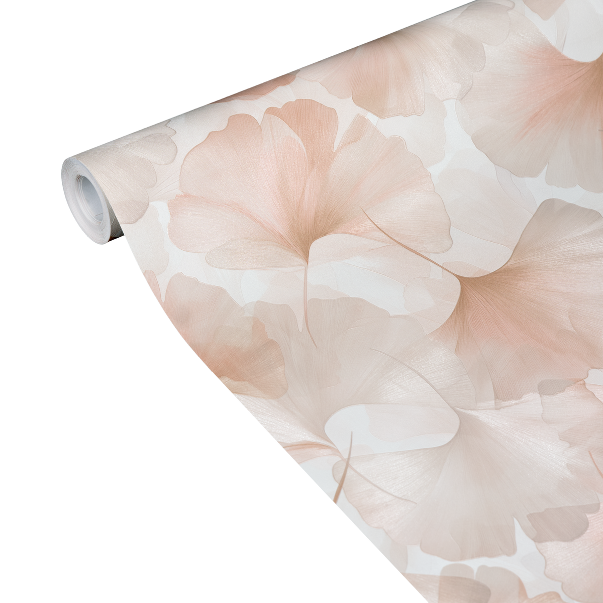 Papier peint intissé Biloba Rose poudré