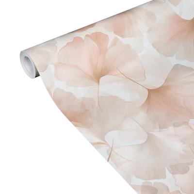 Papier peint intissé Biloba Rose poudré