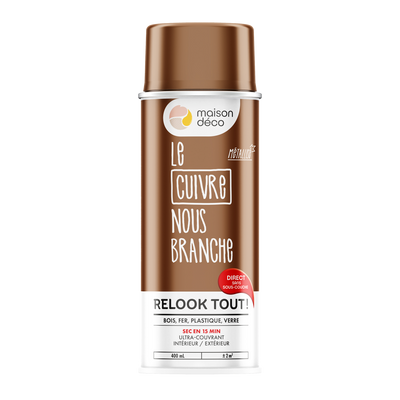 RELOOK TOUT AÉROSOL Bombe de peinture Relook tout aérosol Cuivre Brillant 0,4ML