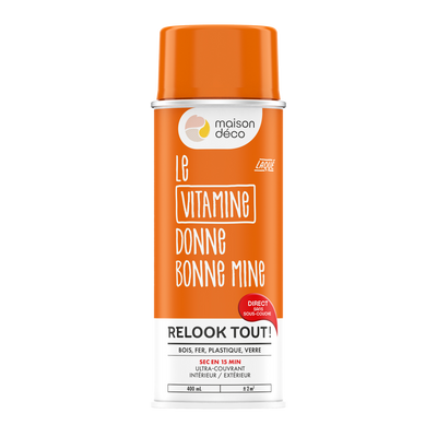 RELOOK TOUT AÉROSOL Bombe de peinture Relook tout aérosol Vitamine Brillant 0,4ML