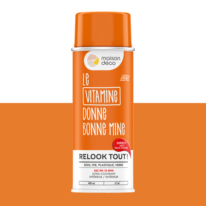 RELOOK TOUT AÉROSOL Bombe de peinture Relook tout aérosol Vitamine Brillant 0,4ML
