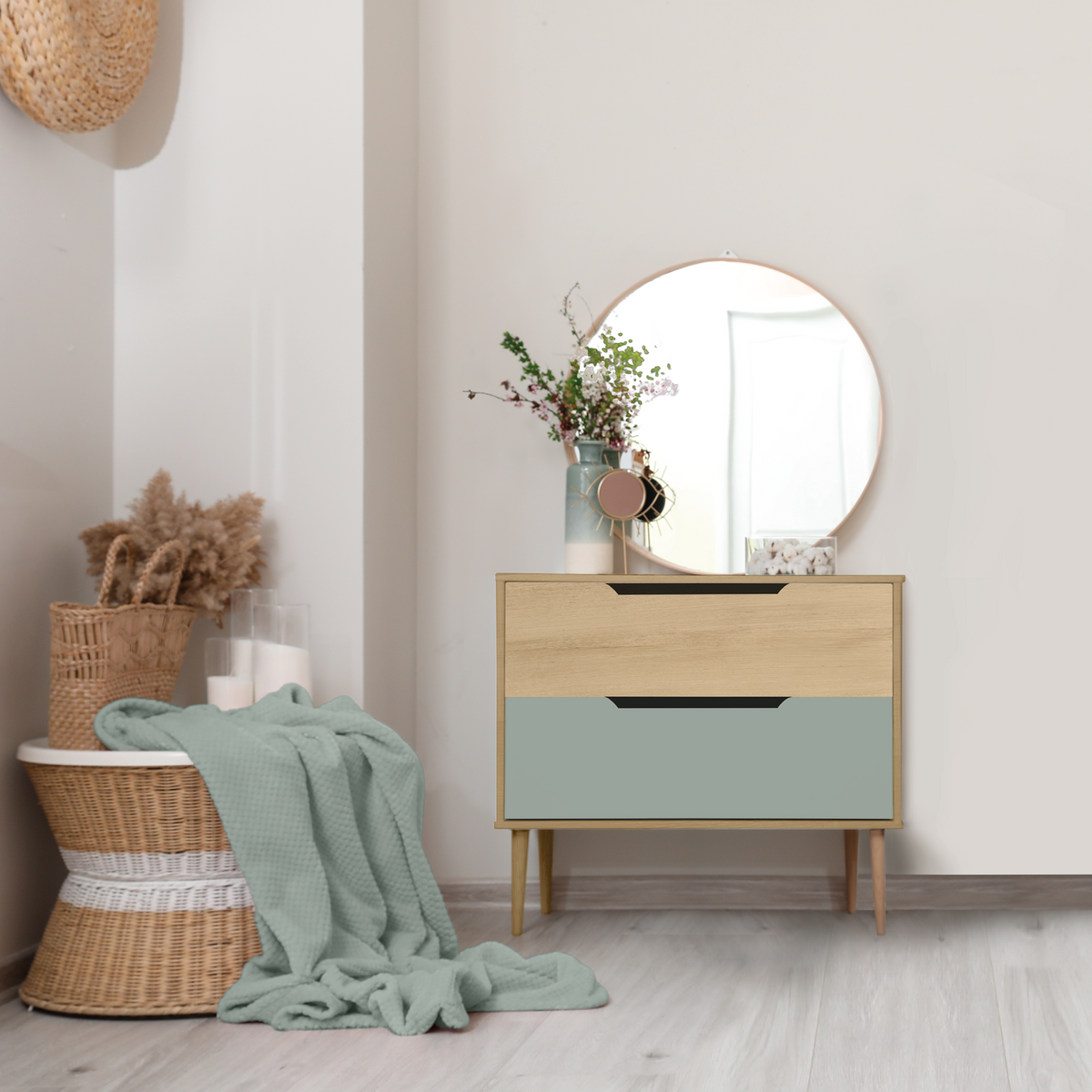 RELOOK MEUBLES COULEURS Peinture Relook meubles Vert céladon Satiné 0,5L