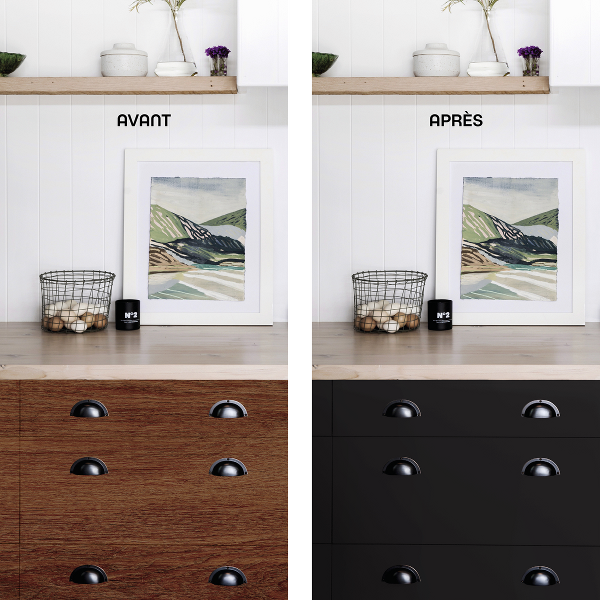 RELOOK MEUBLES COULEURS Peinture Relook meubles Noir intense Satiné 0,5L