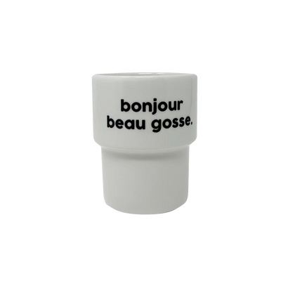 FÉLICIE AUSSI Gobelet Beau gosse Blanc 330ML