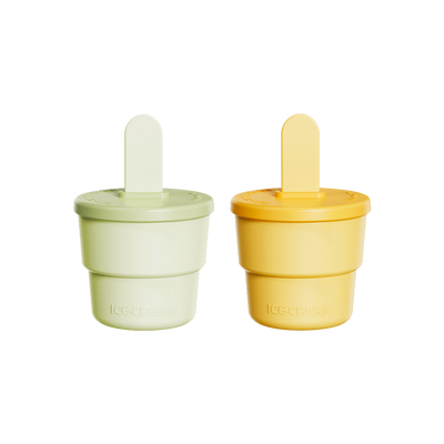 YOKO DESIGN Kit Pots à esquimaux Jaune 200ML