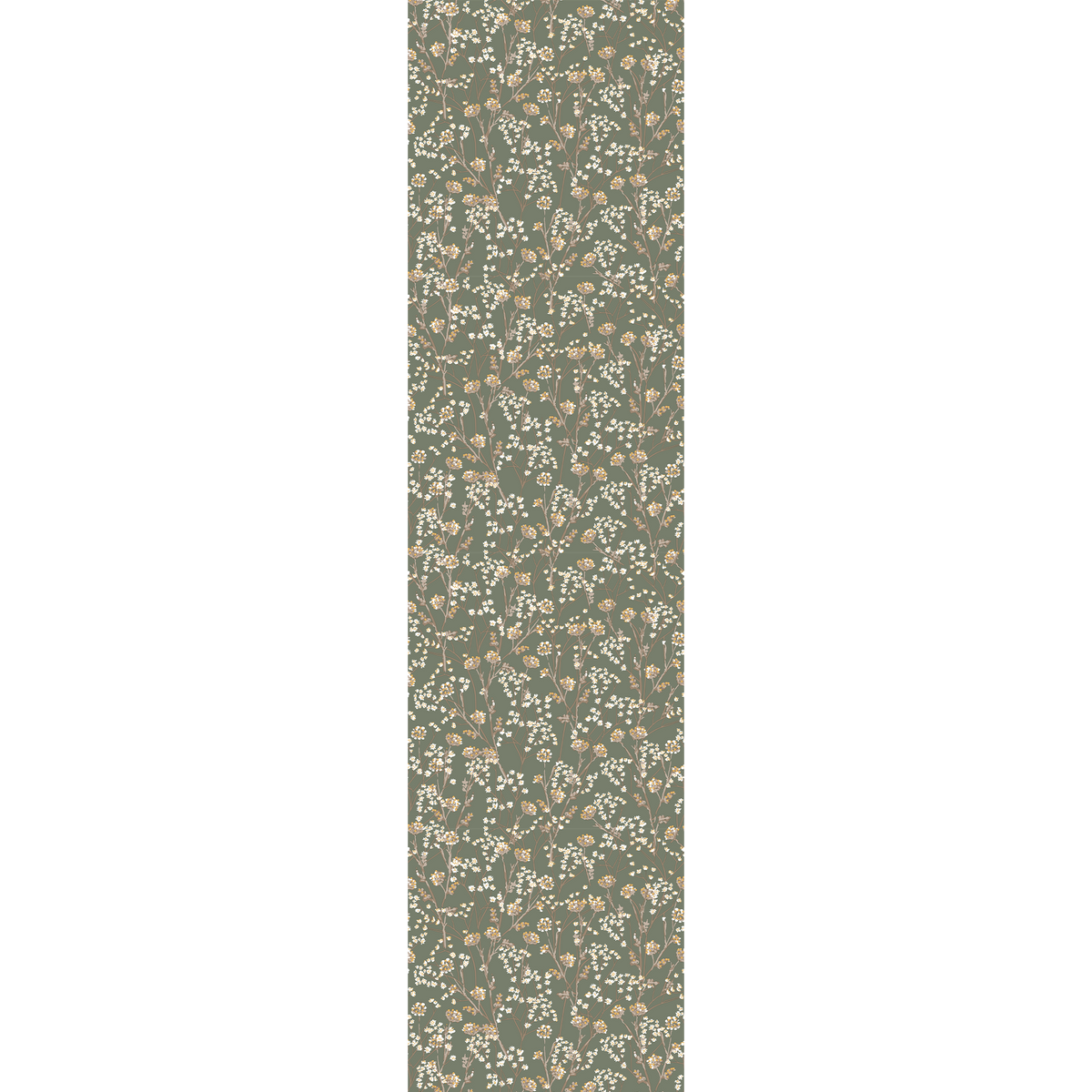 Papier peint intissé Manoa Vert kaki et ocre