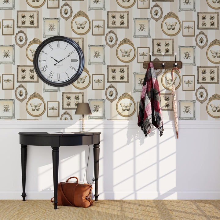 Papier peint intissé Insect portrait Sable beige