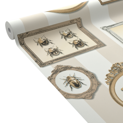 Papier peint intissé Insect portrait Sable beige