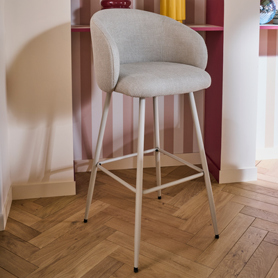 Tabouret de bar Eleanor Beige 1 place