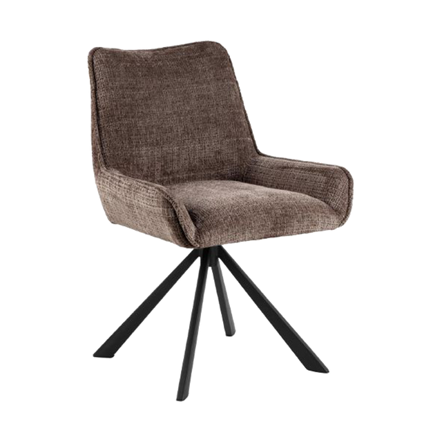 Fauteuil pivotant MURPHY coloris marron glacé