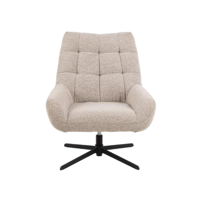 Fauteuil pivotant Leonora Beige 1 place