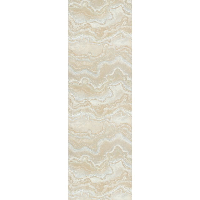 Papier peint intissé ELAURA coloris beige rosé et argenté