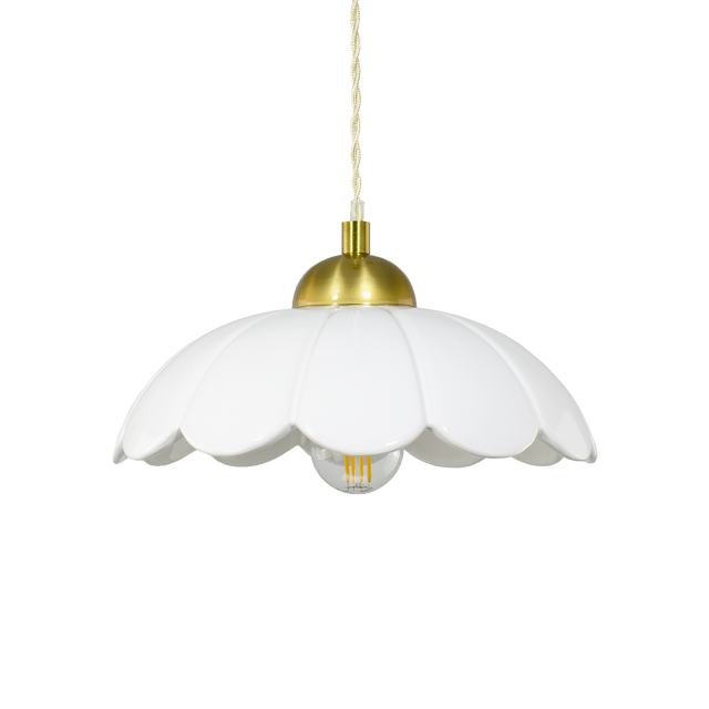 Suspension CLARIS coloris blanc 11,5 x 23 cm