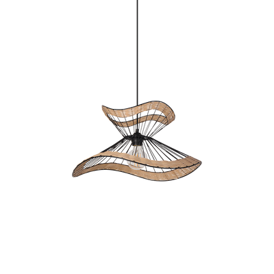 Suspension Mekong Noir et beige