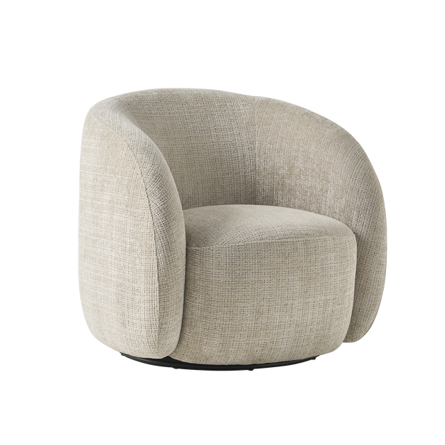 Fauteuil pivotant ARLO coloris beige