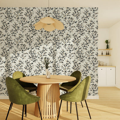 Papier peint intissé Inami Noir et doré