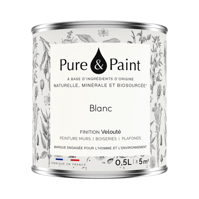 Pure and Paint Peinture Peinture blanc 0,5 L