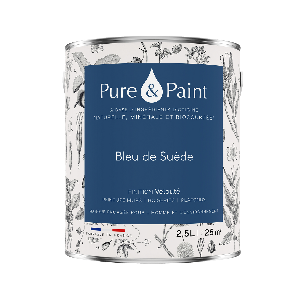 PURE AND PAINT Peinture Pure and paint Bleu de suède Mat