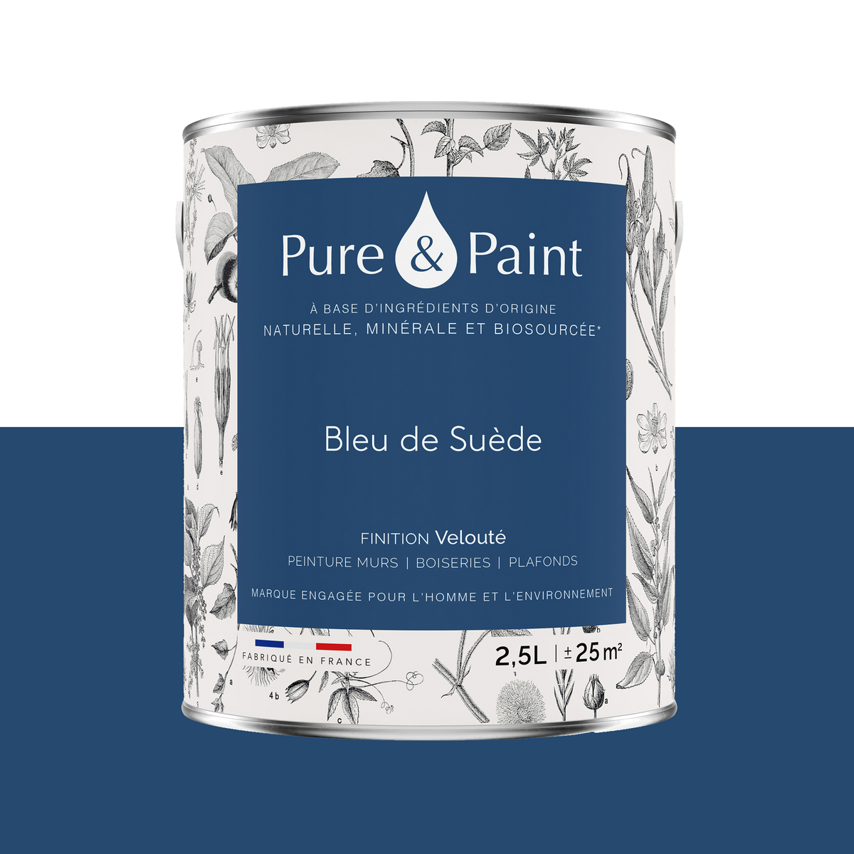 PURE AND PAINT Peinture Pure and paint Bleu de suède Mat