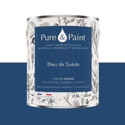 PURE AND PAINT Peinture Pure and paint Bleu de suède Mat