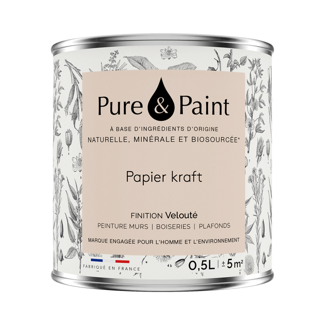 Pure and Paint Peinture Peinture papier kraft 0,5 L