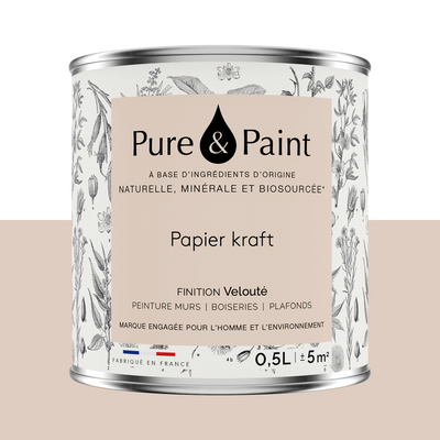 PURE AND PAINT Peinture Pure and paint Papier kraft Mat