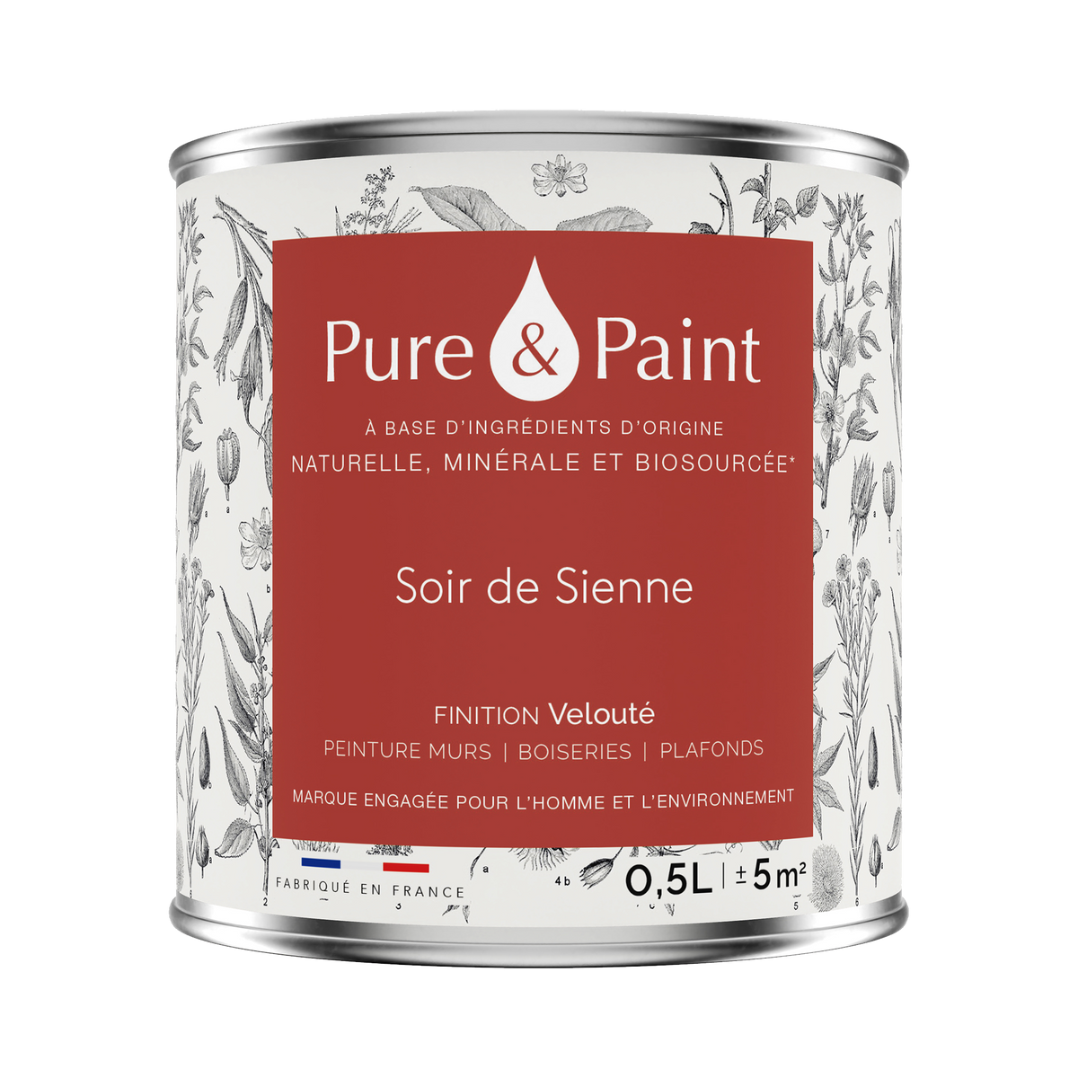 PURE AND PAINT Peinture Pure and paint Soir de sienne Mat